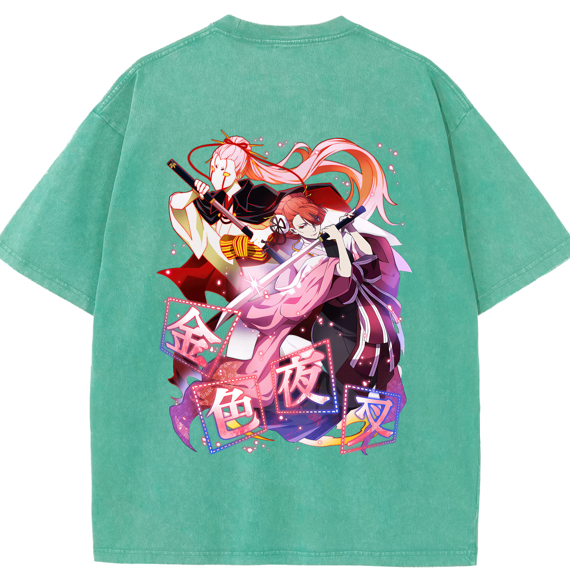 （画像用） 文豪ストレイドッグス Bungo Stray Dogs 綿100% ヴィンテージ風 半袖Tシャツ（背面プリント）